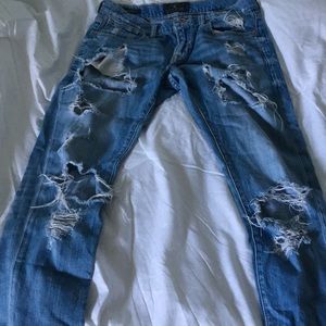 Luck Brand Sienna Cigarette Distressed Jeans